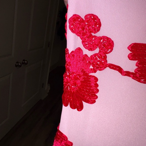 White Fox Boutique Pink and Red Floral Maxi Dress - “Summer Ready” - Picture 6 of 7